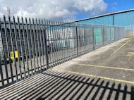 Car Park Industrial Warehouse Palisade Fence Moved for More Space